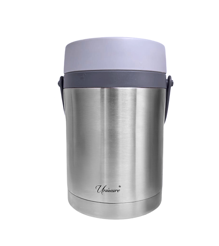 57oz Stainless Steel Vacuum Flask w 2 Containers (6 pcs/ctn)