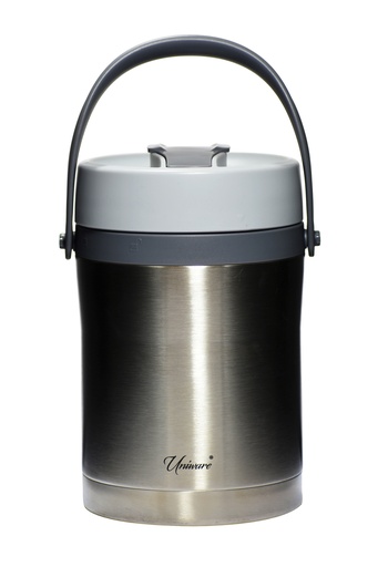 [2412-1.7] 57oz Stainless Steel Vacuum Flask w 2 Containers (6 pcs/ctn)