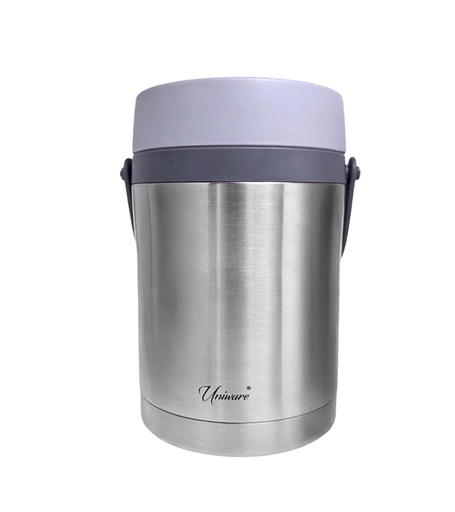 [2412-1.7] 57oz Stainless Steel Vacuum Flask w 2 Containers (6 pcs/ctn)