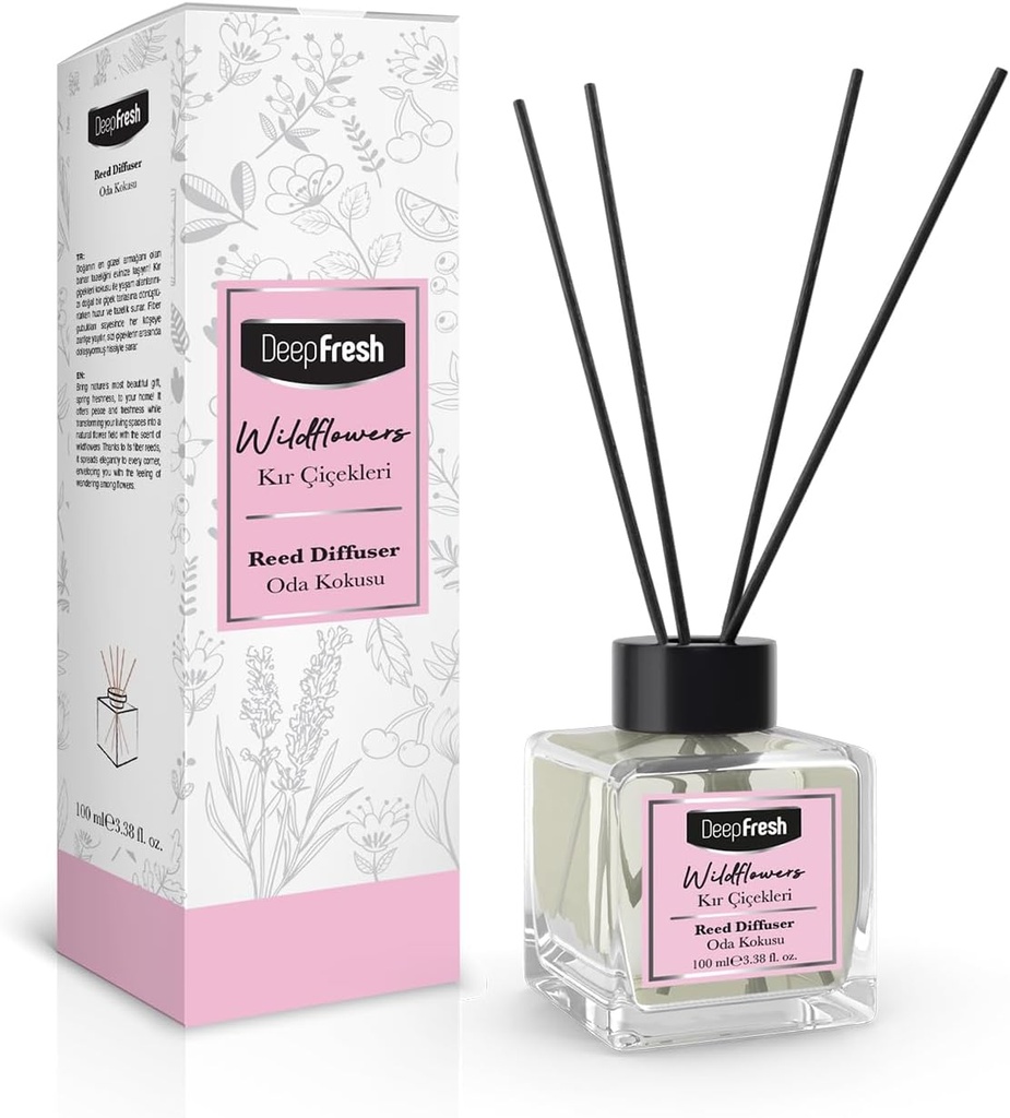 DEEP FRESH REED DIFFUSER 100 ML - WILDFLOWERS (24 PCS/CTN)
