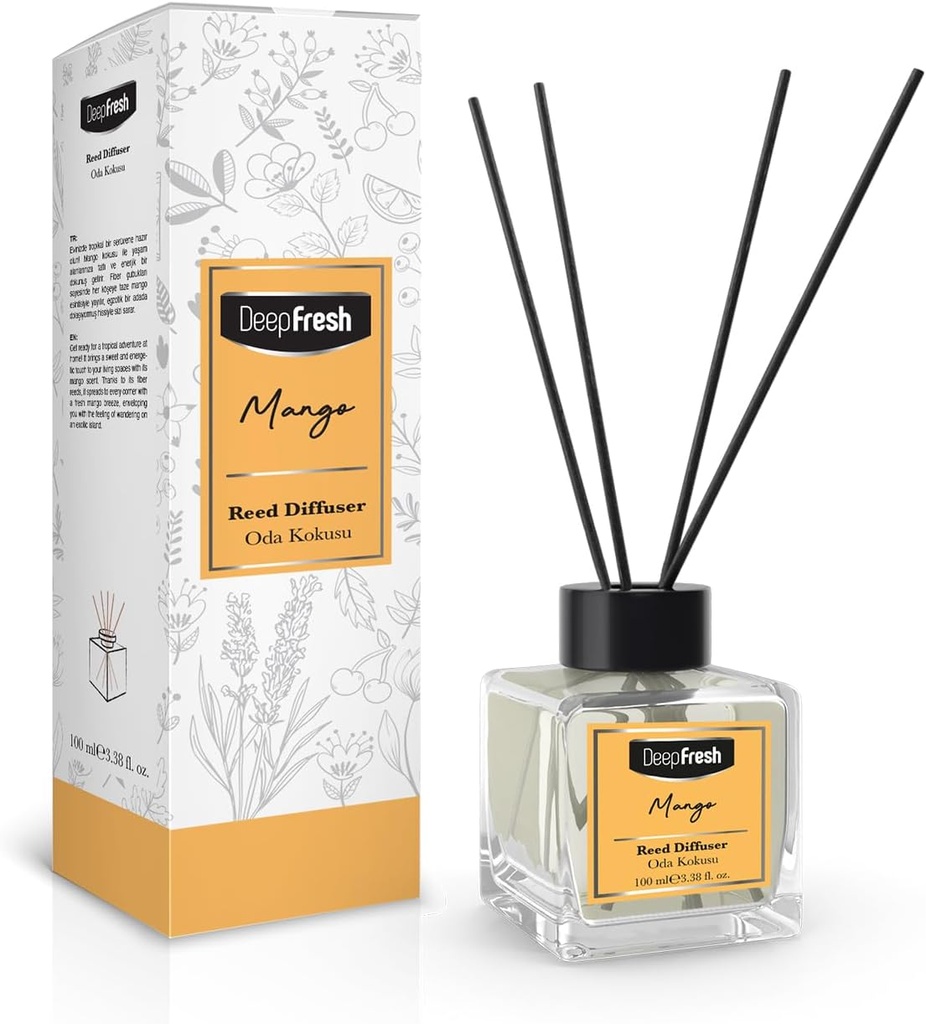 DEEP FRESH REED DIFFUSER 100 ML - MANGO (24 PCS/CTN)