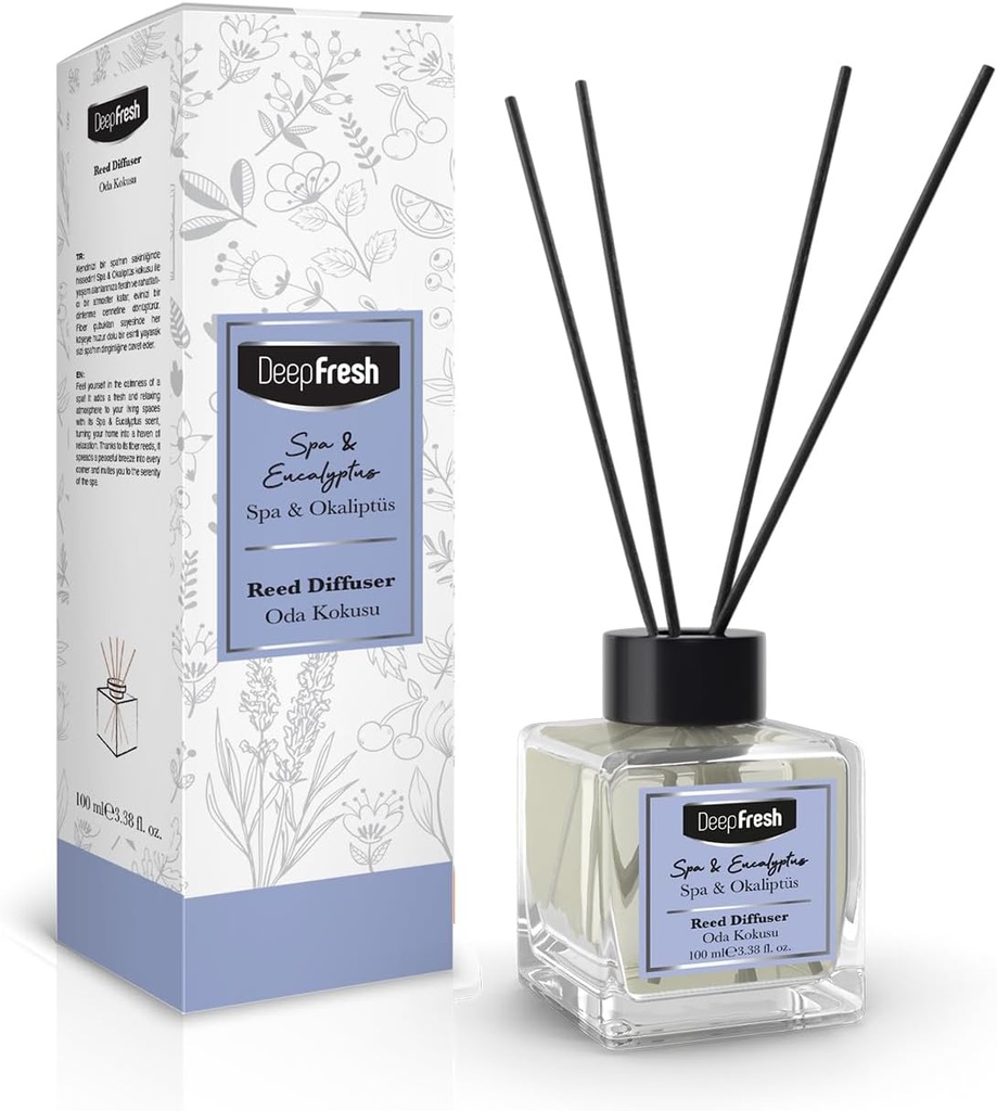 DEEP FRESH REED DIFFUSER 100 ML - SPA & EUCALYPTUS (24 PCS/CTN)