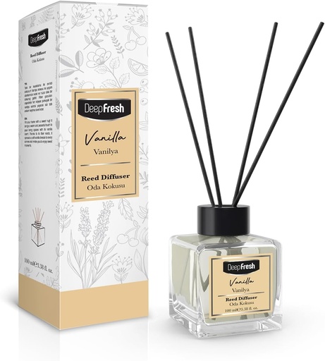 [BUD4478] DEEP FRESH REED DIFFUSER 100 ML - VANILLA (24 PCS/CTN)