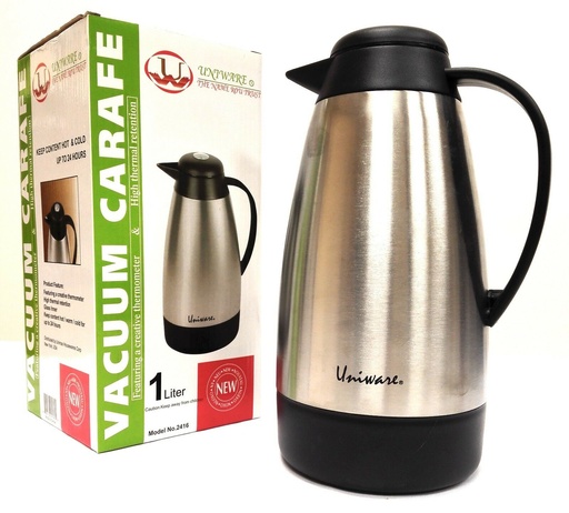 [2416] 1.2QT Glass Lined Stainless Steel Coffee Carafe (6 pcs/ctn)