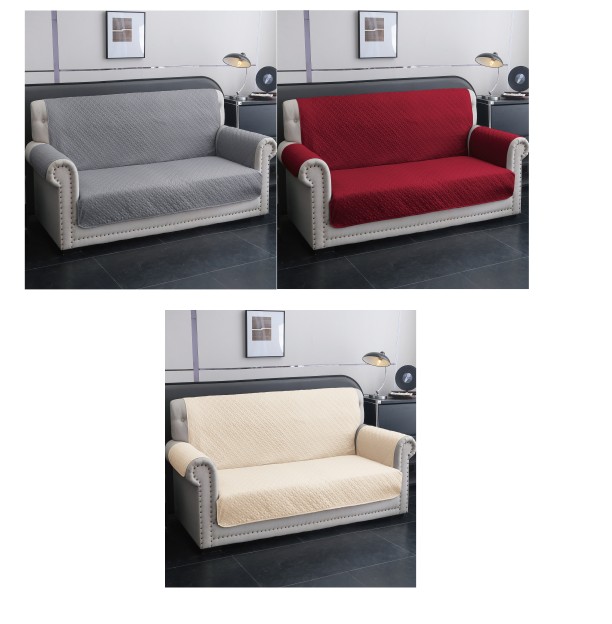 Sofa Cover, 100% Microfiber, 80 GSM, 120g Filling, Assorted 3 Designs (6 pc/ctn)