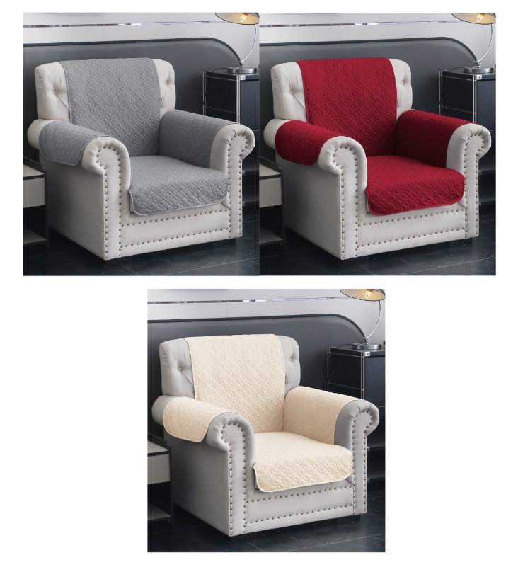 Chair Cover, 100% Microfiber, 80 GSM, 120g Filling, Assorted 3 Designs (6 pc/ctn)