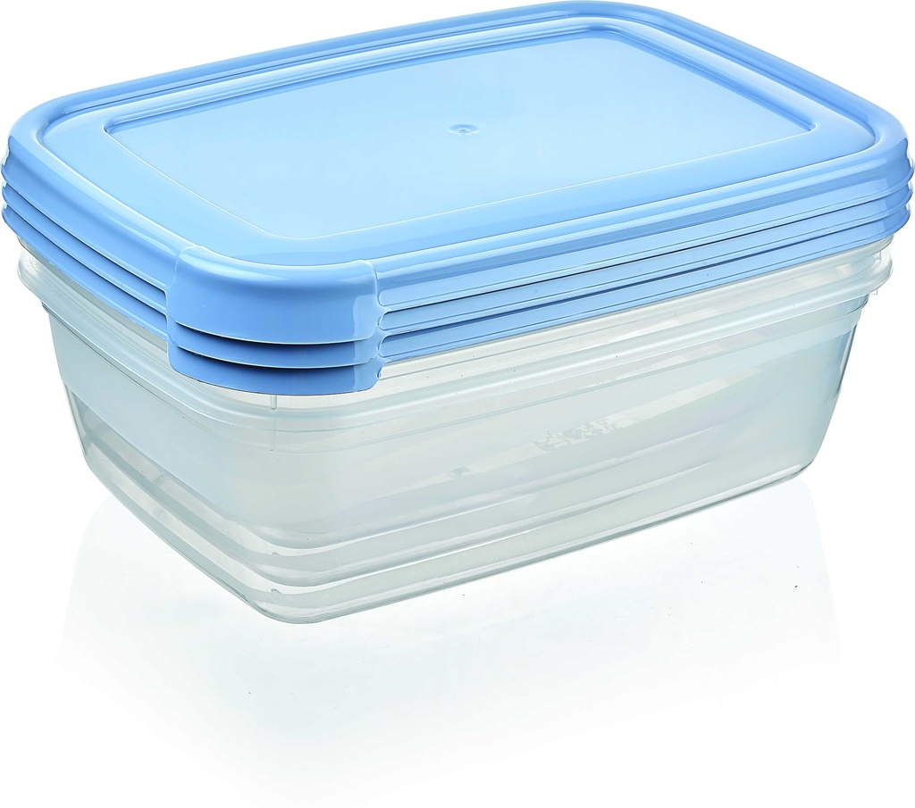3 x 1.3QT (1200ml) Rectangular Food Storage Container Set (24 set/ctn)