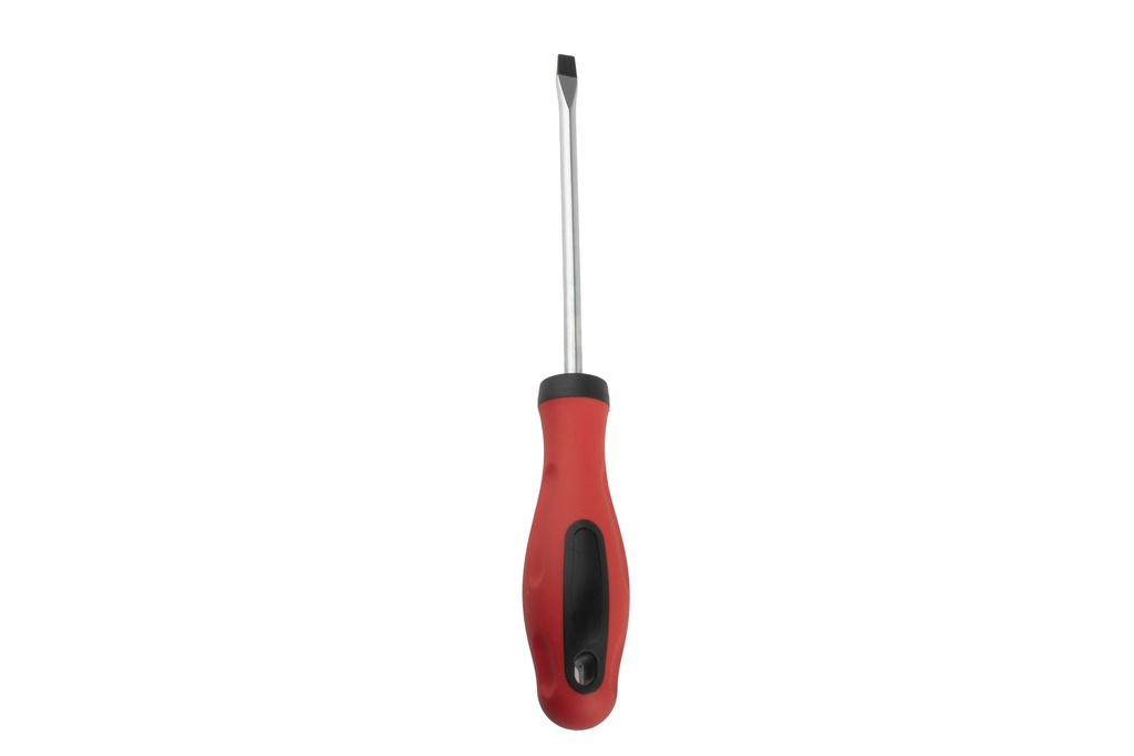 4.9"(12.5cm) Stainless Steel/TPR Flat Head Screwdriver(144 pc/ctn)