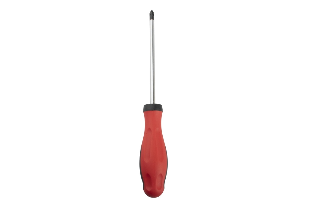 4.9"(12.5cm) Stainless Steel/TPR Flat Head Screwdriver(72 pc/ctn)