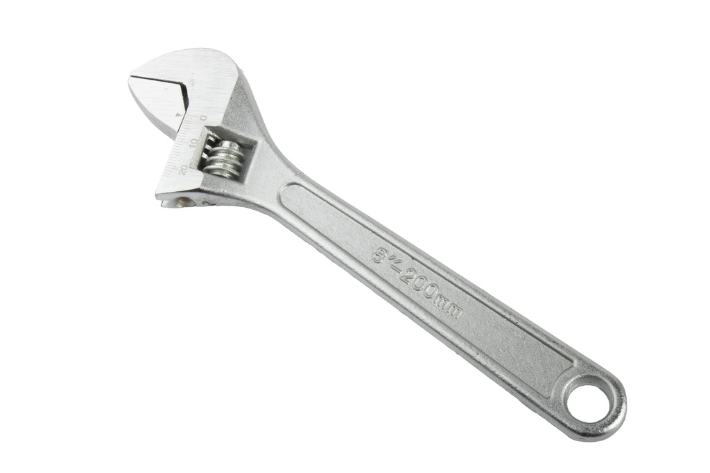 8"(20cm) Stainless Steel Adjustable Wrench(60 pc/ctn)