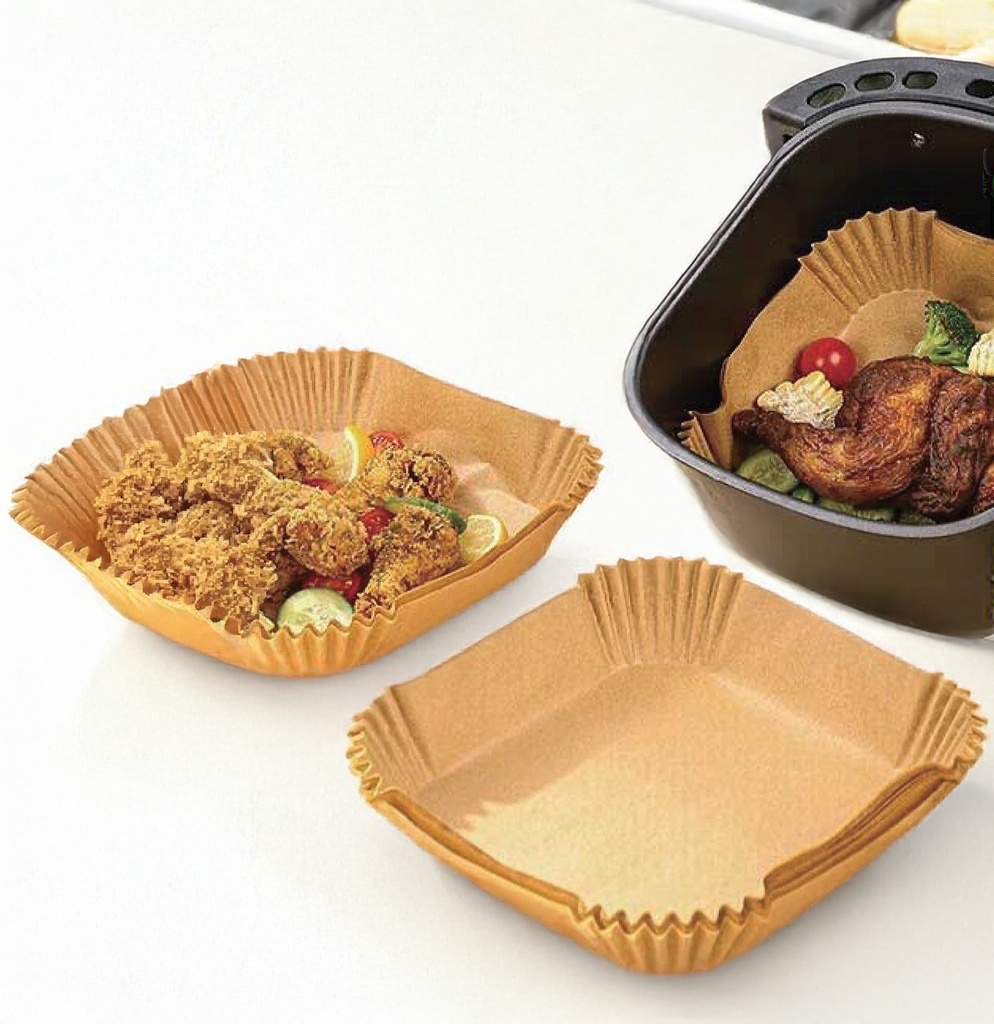 50 pc Square Baking Paper, 6.3"x1.8"(16x4.5cm), Non-Stick/Disposable/Waterproof/Oil-Proof (48 pc/ctm)