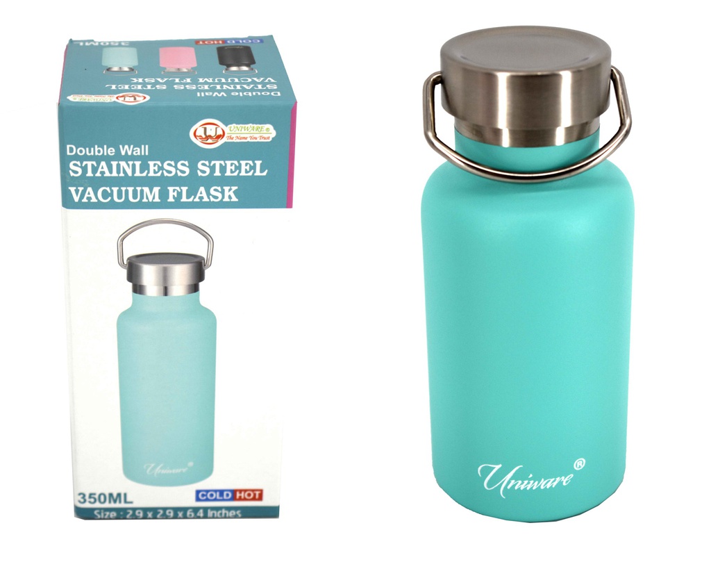 350ml Teal Double Wall Stainless Steel Flask (12 pcs/ctn)