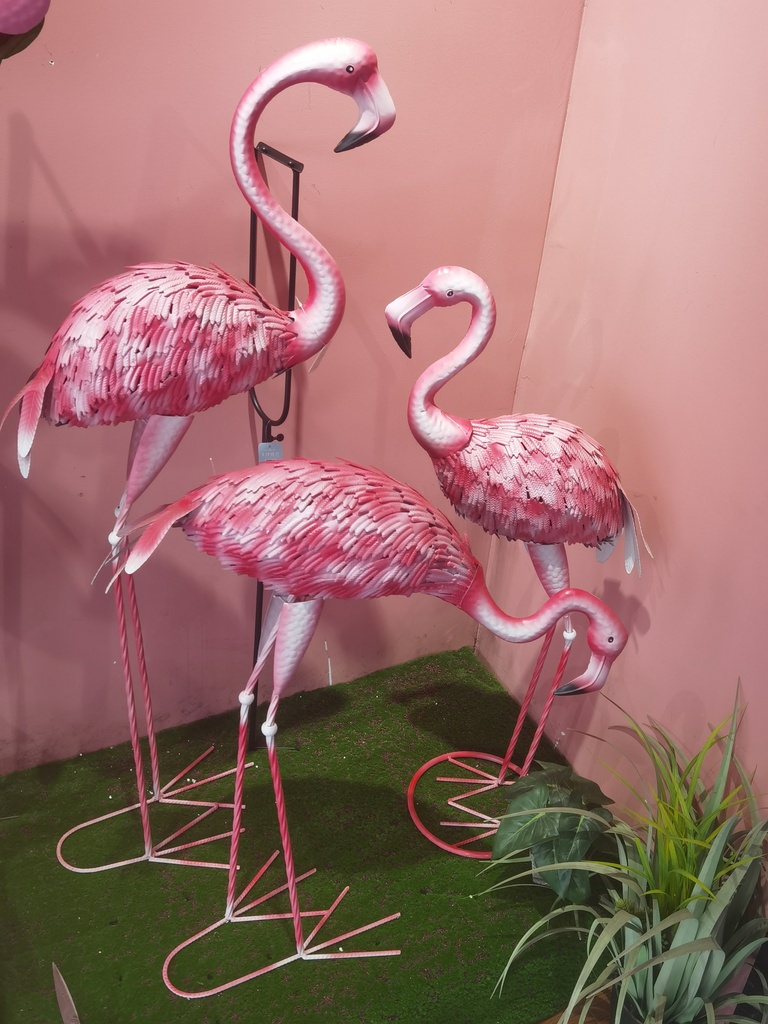 3-piece Flamingo: 24x120cm / 24x90cm / 24x74cm