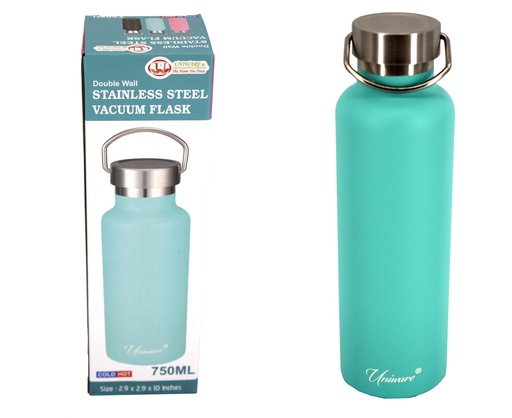 [2463TL] 750ml Teal Double Wall Stainless Steel Flask (12 pcs/ctn)