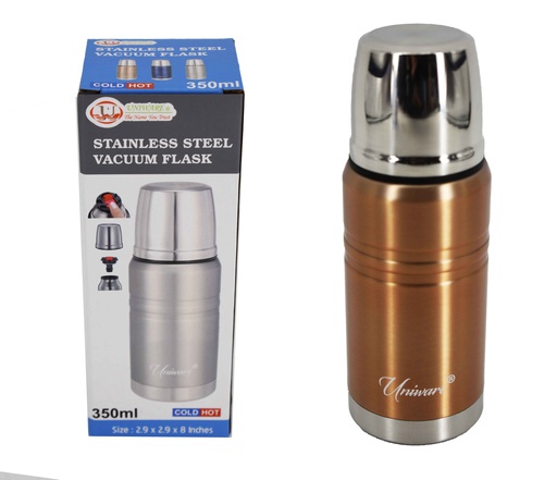 [2464GD] 350ml Gold Double Wall Stainless Steel Flask (12 pcs/ctn)