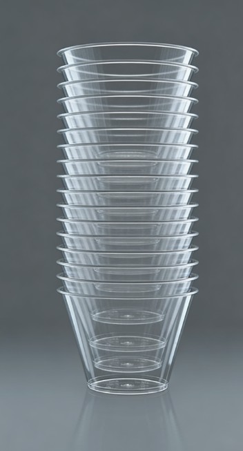 7oz(210ml) 20pc/set Clear Plastic Shot Cups (25 sets/ctn)