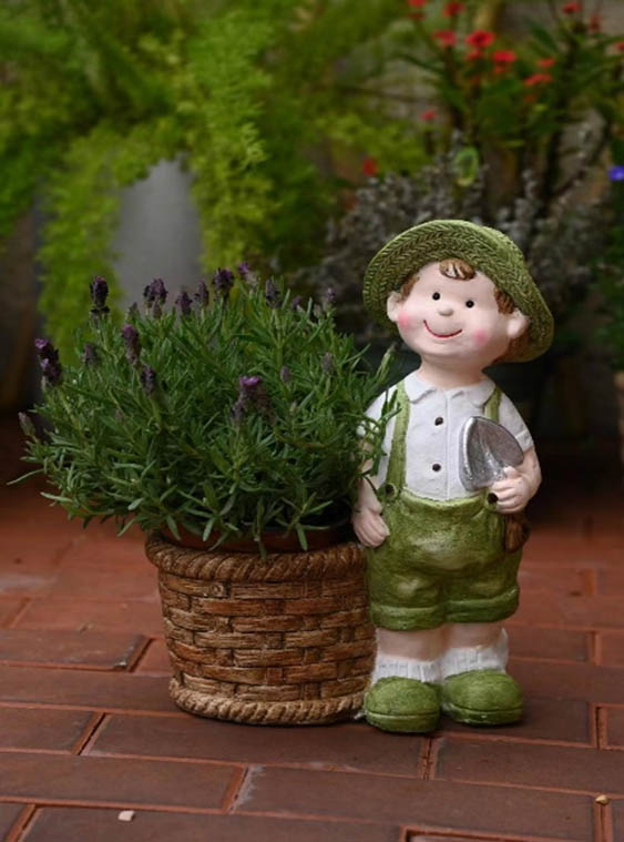 Metal Boy Ornament, 32x18x48cm (1 pc/ctn)