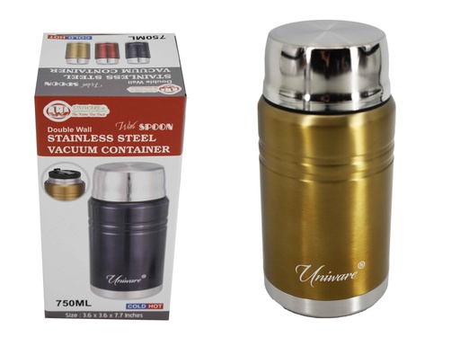 [2468GD] 750ml Gold Double Wall Stainless Steel Flask (12 pcs/ctn)