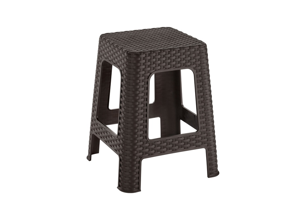 11x11x17.7" (28x28x45cm) Plastic Rattan Stool (12 pc/ctn)