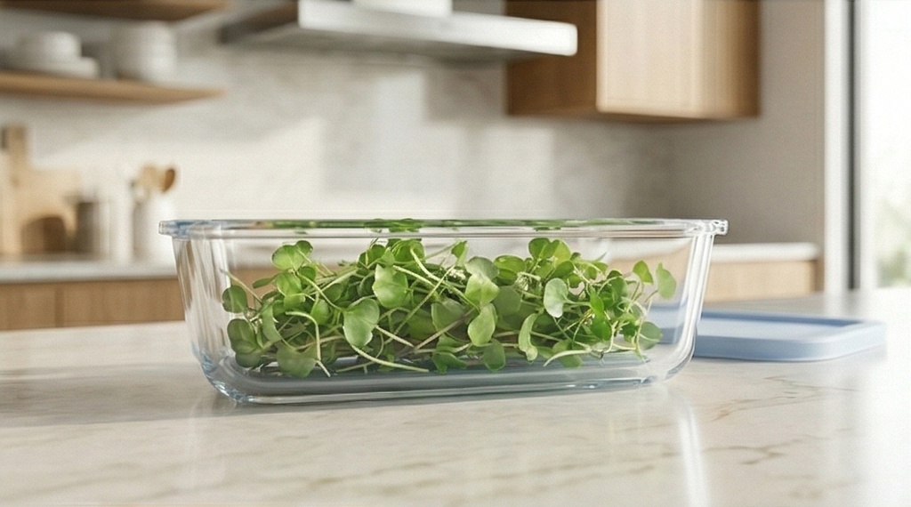 1.6QT(1550ml) 8.6"x6.7"x2.4" Rectangular Glass Oven Safe Baking Dish with PE Lid (12 pc/ctn)