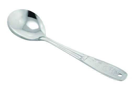 [3002] 9.5" Stainless Steel Round Serving Spoon (120 pcs/ctn)