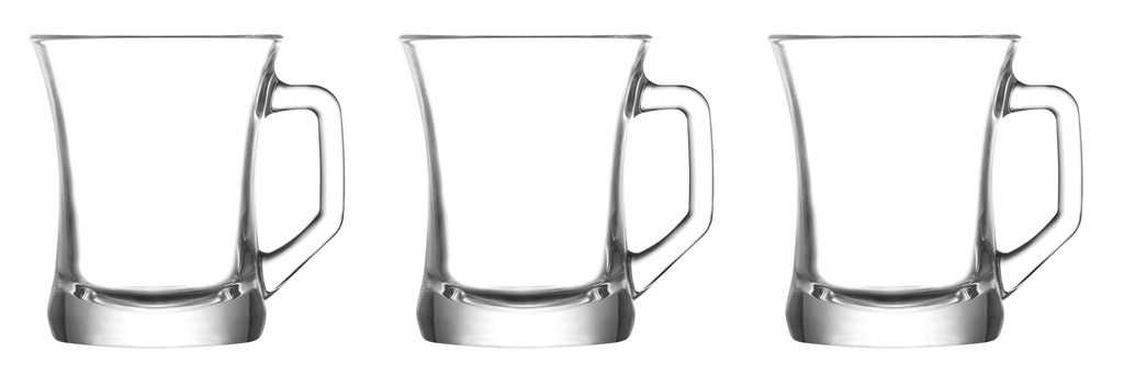 3 pc 7oz(210 ml) Glass Beer Mug Set (4 sets/ctn)