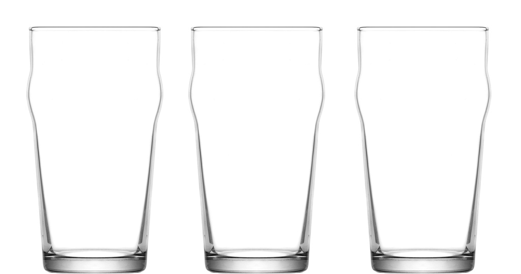 3 pc 19.25oz(570 ml) Glass Beer Mug Set (4 sets/ctn)