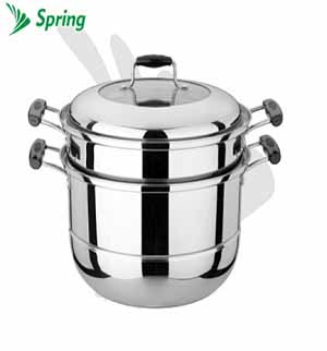 12&quot; Stainless Steel Double Steamer (6 pcs/ctn)