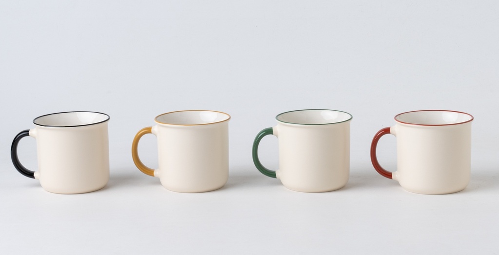 13.02oz(385ml) New Bone China Mug, Assorted Pattern (48 pc/ctn)