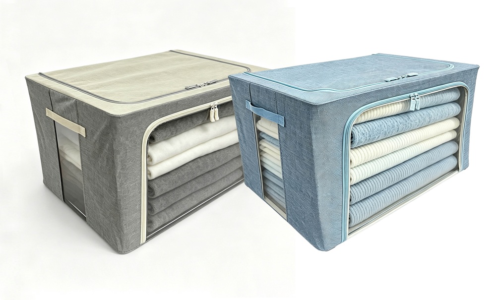 100LT Storage Box PVC Window PE Coating, Assorted Color, 60*42*40cm (12pcs/ctn)