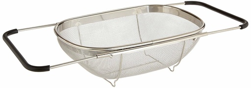 [3702] 13.4"x 9.2" Stainless Steel Adjustable Strainer (12 pcs/ctn)