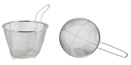 [3777-18] 7"x4" Stainless Steel Deep Fry Strainer (48 pcs/ctn)