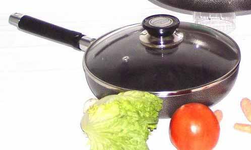 11.8" Non-Stick Frying Pan with Glass Lid (10 pcs/ctn)