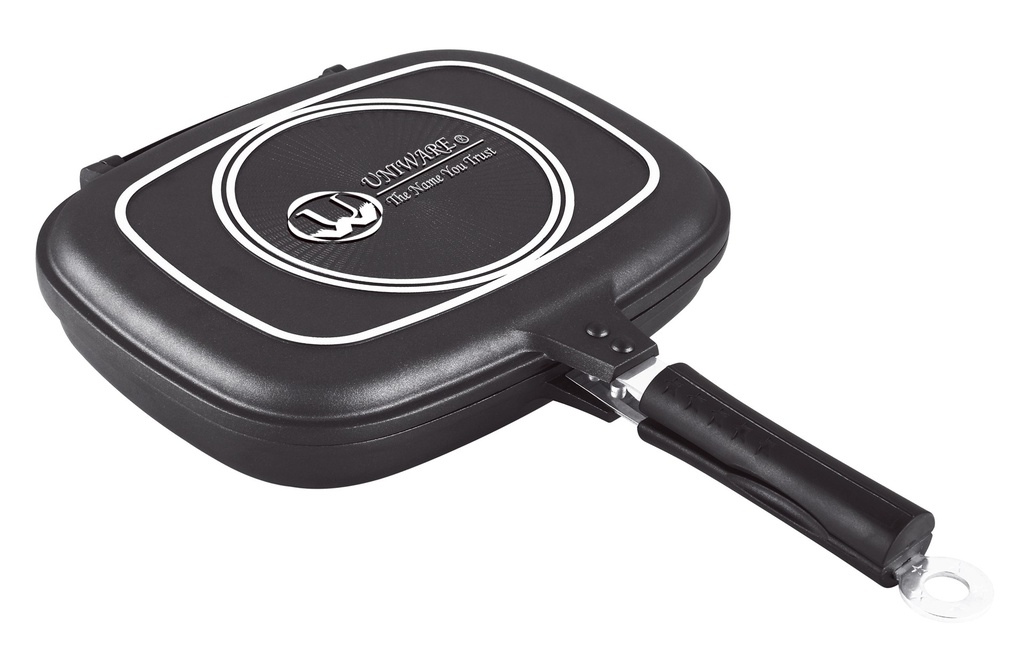 12.6" Non-Stick Rectangle Double Grill Pan (8 pcs/ctn)