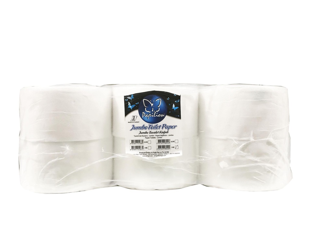 Jumbo Toilet Paper Roll, 1 ROLL (12 pcs/ctn)