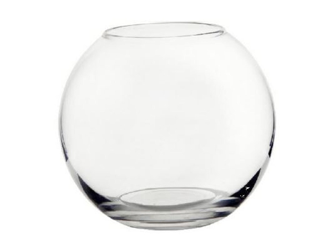 10&quot;x8&quot; Clear Round Glass Vase (1 pcs/ctn)