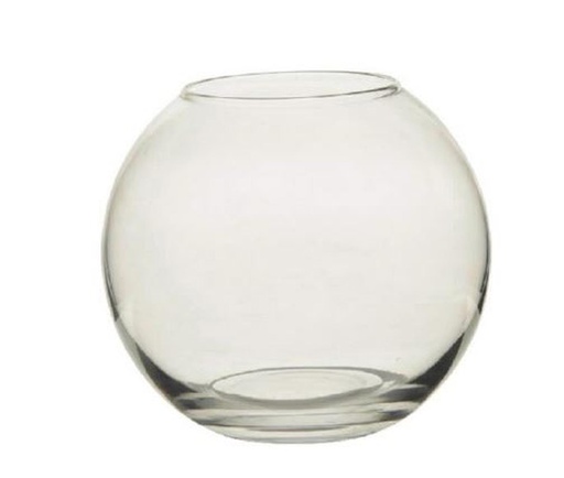 [GA3025] 12"x10" Clear Round Glass Vase (1 pcs/ctn)
