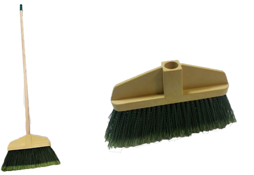 [C21-10568] 47" Nature Pinus Wood Broom with Handle (12 pcs/ctn)