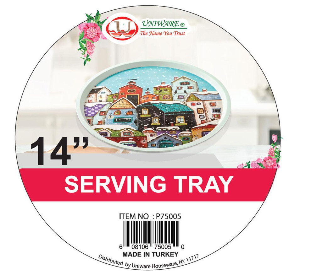 14" Toya Round Tray (36 pcs/ctn)