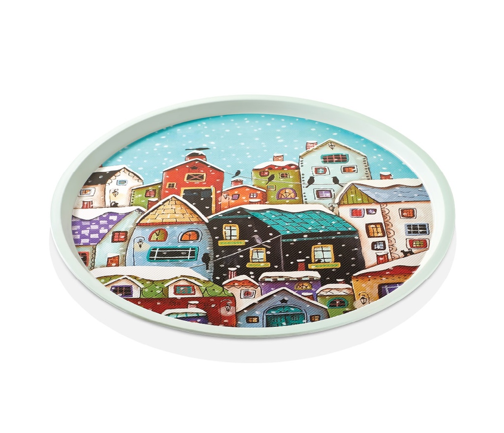 14" Toya Round Tray (36 pcs/ctn)