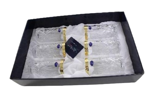 [A2837] 6 pc Bibita Melodia Design Glassware Set (1 sets/ctn)