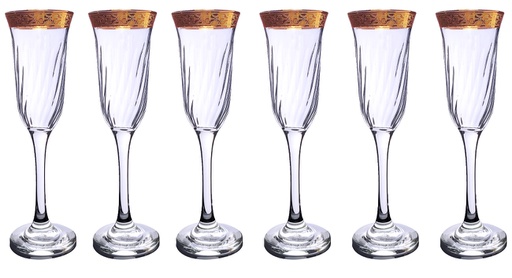 [A2939] 6 pc Flut Max Ottico Design (6 sets/ctn)