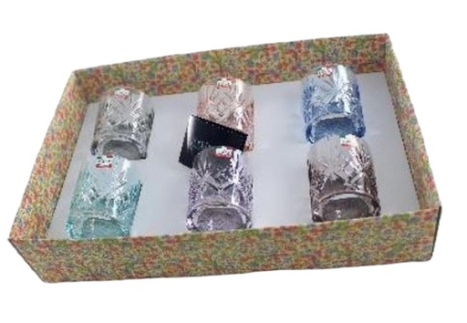 [A3273] 6 pc Melodia Design Glassware Set (1 sets/ctn)