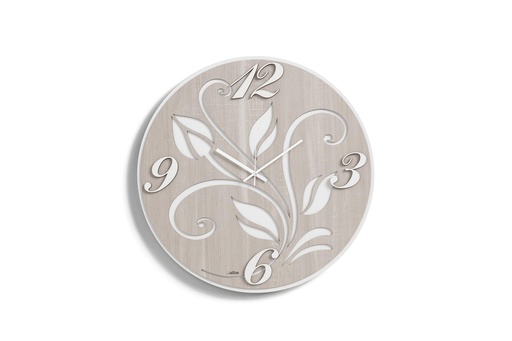 [CL161] Wooden Flower Design Clock (1 pcs/ctn)