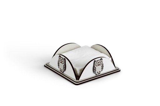 [H20001] Laser Cutting Wood Tissue Holder (8 pcs/ctn)