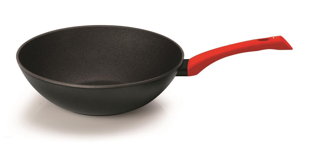 11" Super Quality 3 Layer Non-Stick Aluminum Wok, Induction Compatible Bottom (6 pcs/ctn)