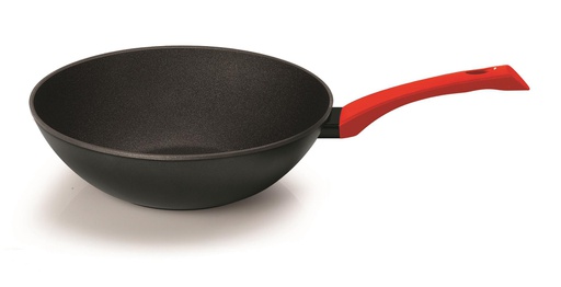 [4809-28] 11" Super Quality 3 Layer Non-Stick Aluminum Wok, Induction Compatible Bottom (6 pcs/ctn)