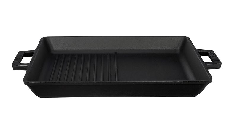 LAVA 12.6" Carbon Steel Double Griddle Pan (6 pcs/ctn)
