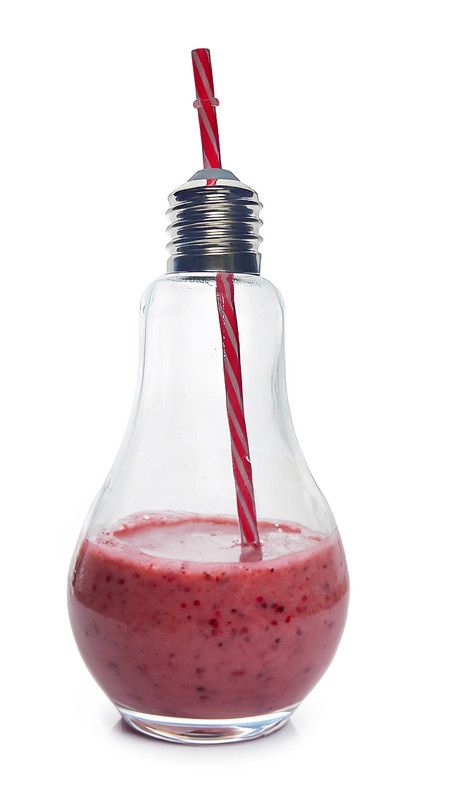 900ml Glass Bottle with Straw (24 pcs/ctn)