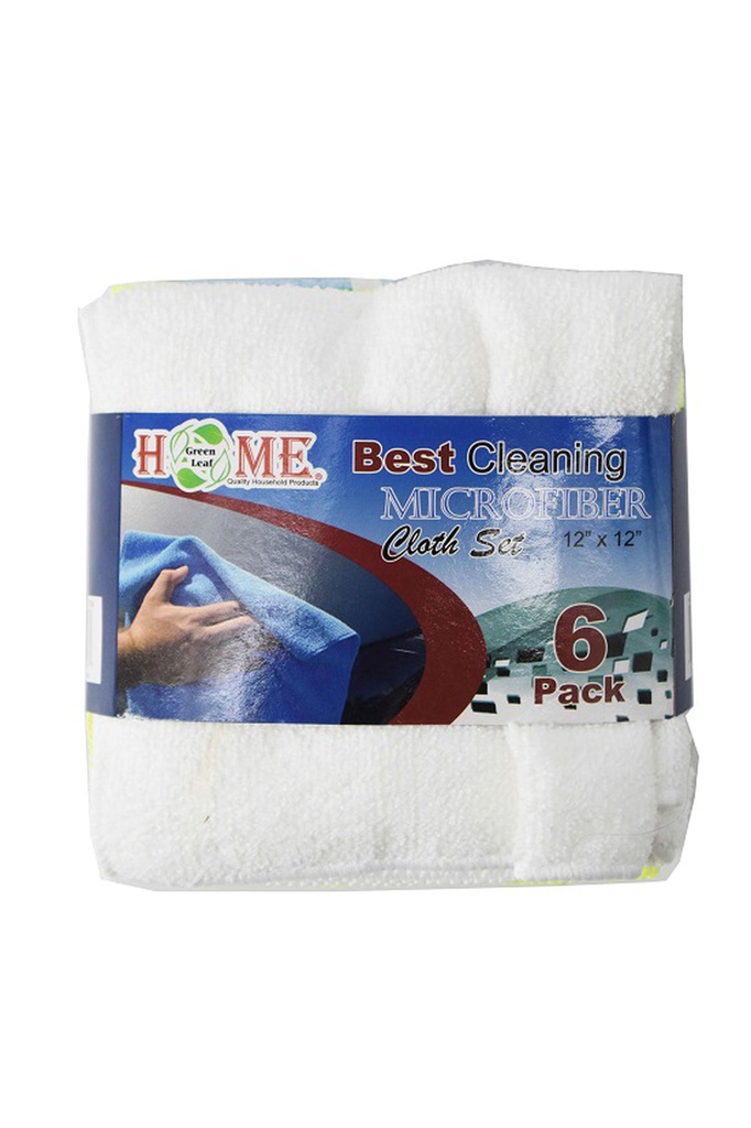 12&quot;X12&quot; 12 pc Microfiber Cleaning Cloth w Hook (24 sets/ctn)